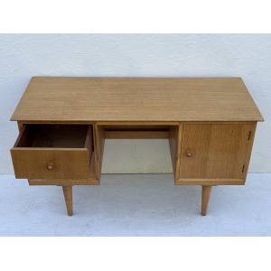 Mid Century Light Oak Desk
