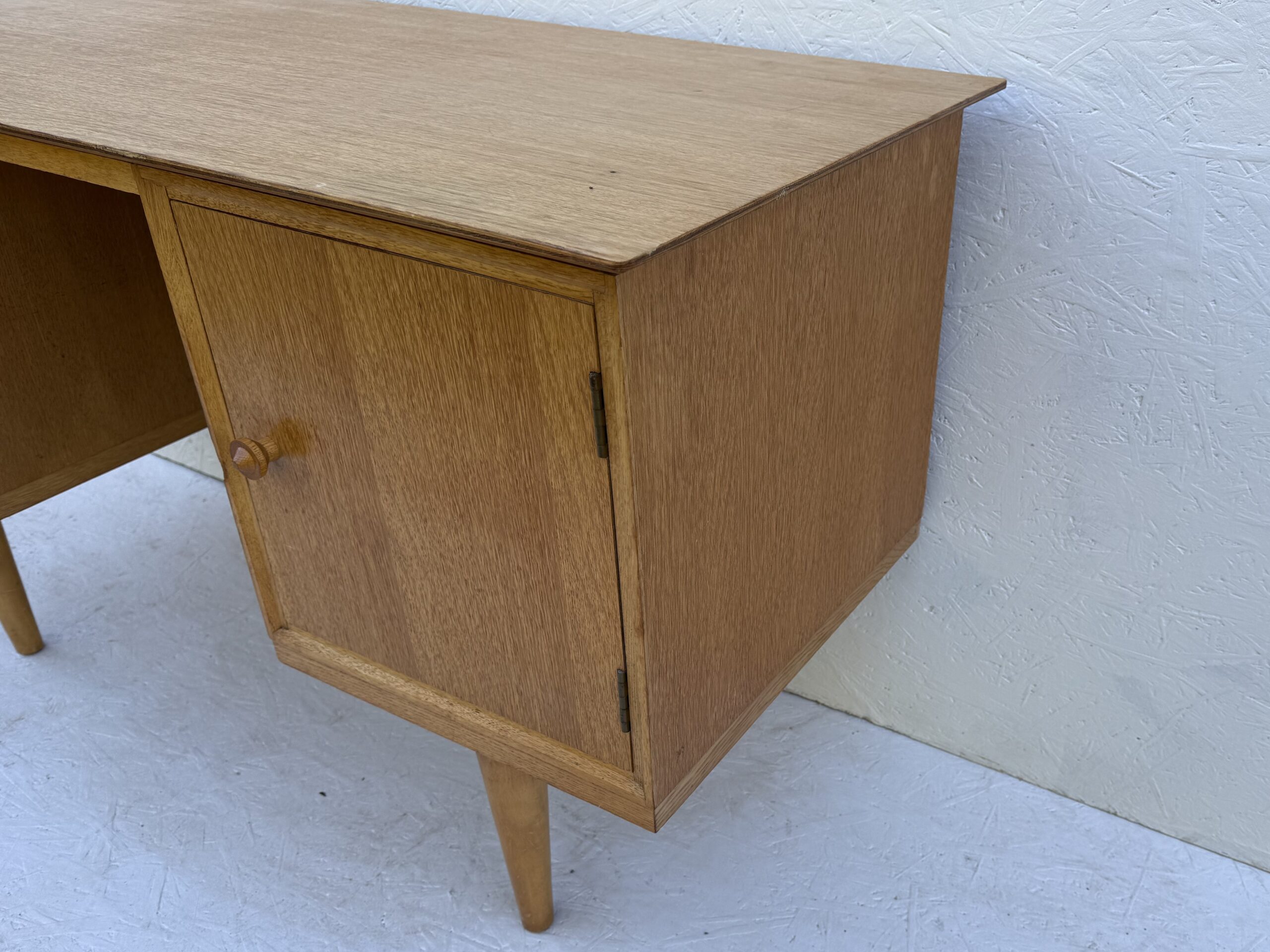 Mid Century Light Oak Desk