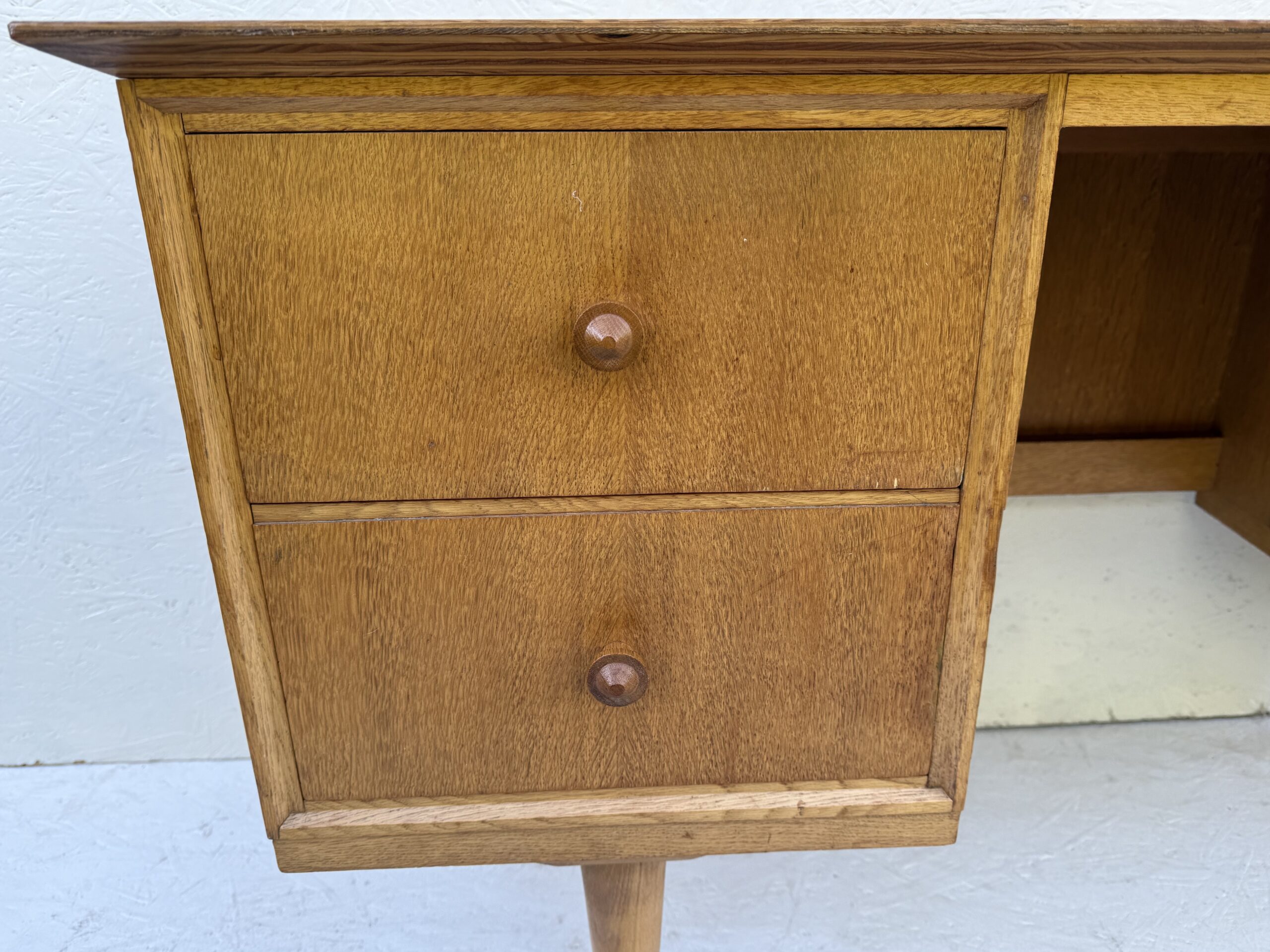 Mid Century Light Oak Desk