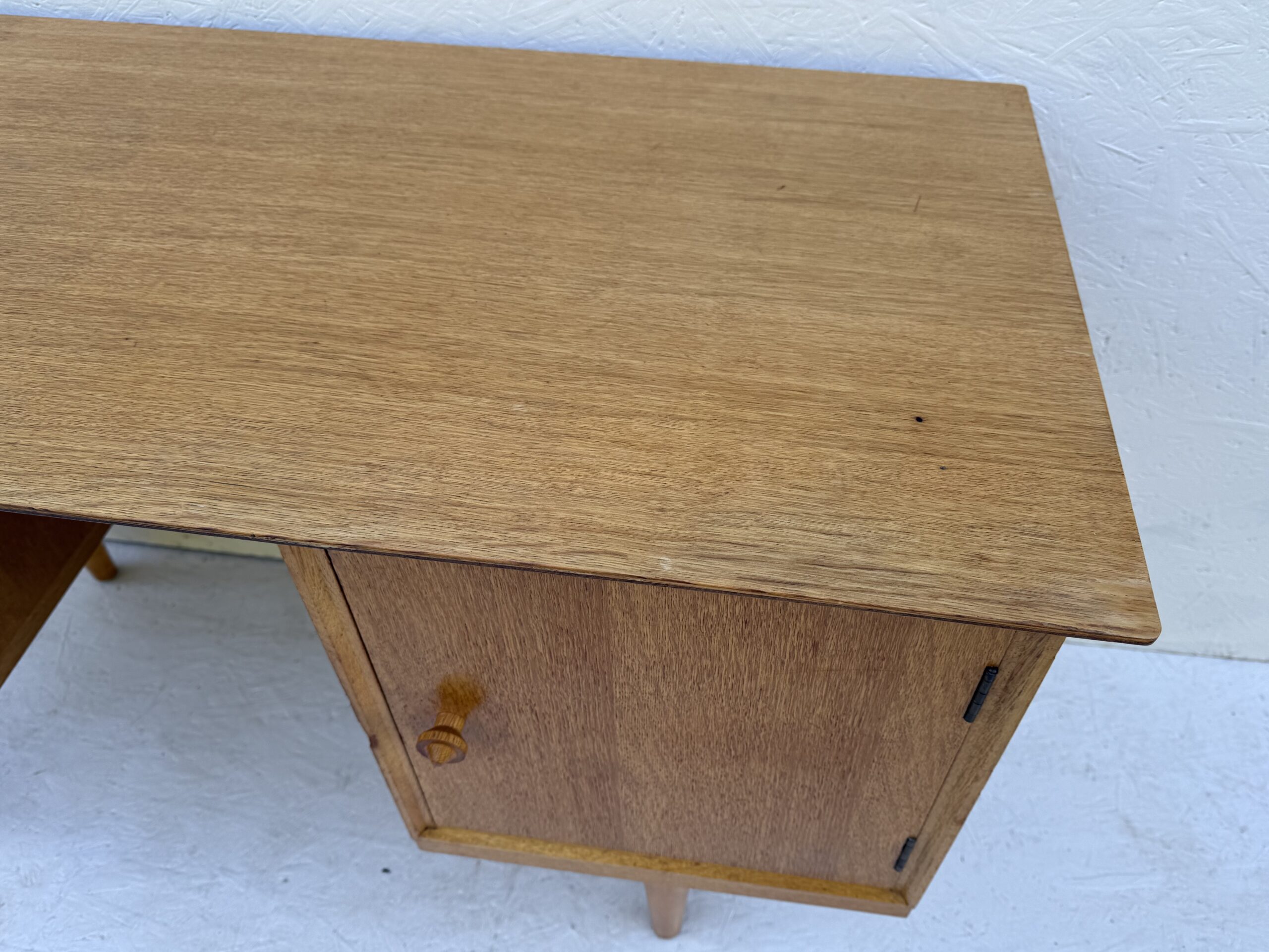 Mid Century Light Oak Desk