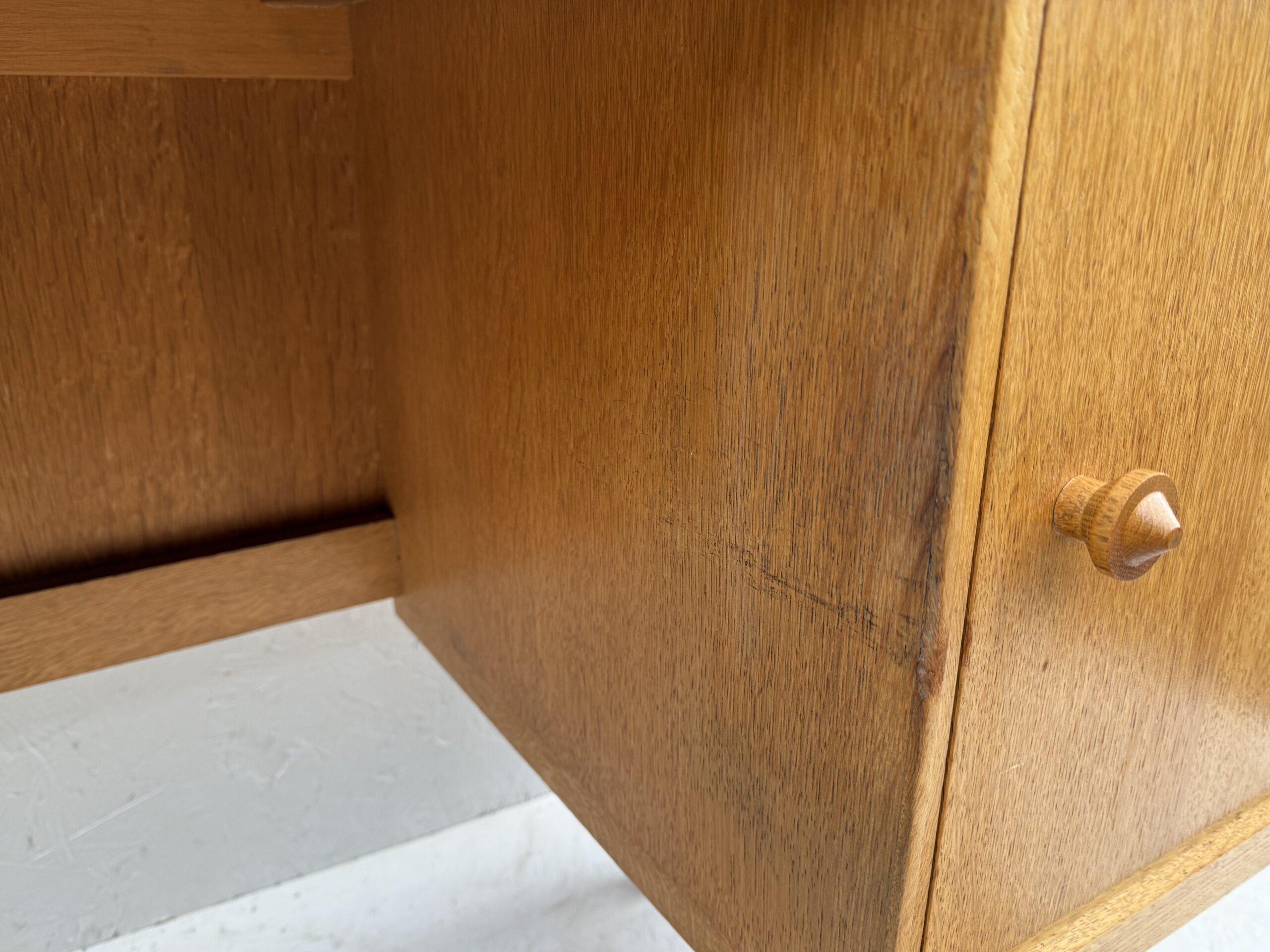 Mid Century Light Oak Desk