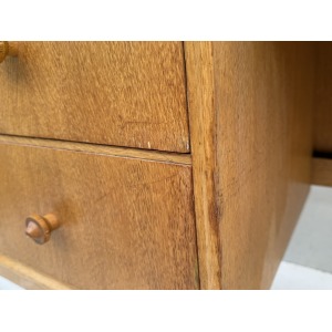 Mid Century Light Oak Desk