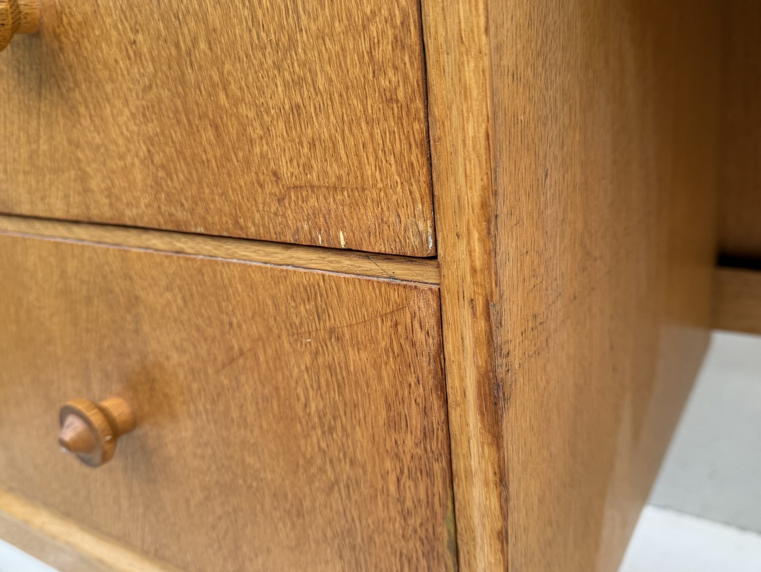 Mid Century Light Oak Desk