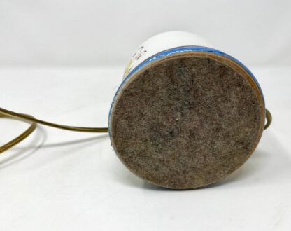 20th Century Italian Ceramic Hand-painted Petite Lamp, Sgraffitto Floral Design
