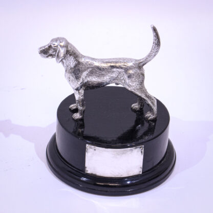 Silver Sculpture of a Dog by A.E. Jones - Image 6
