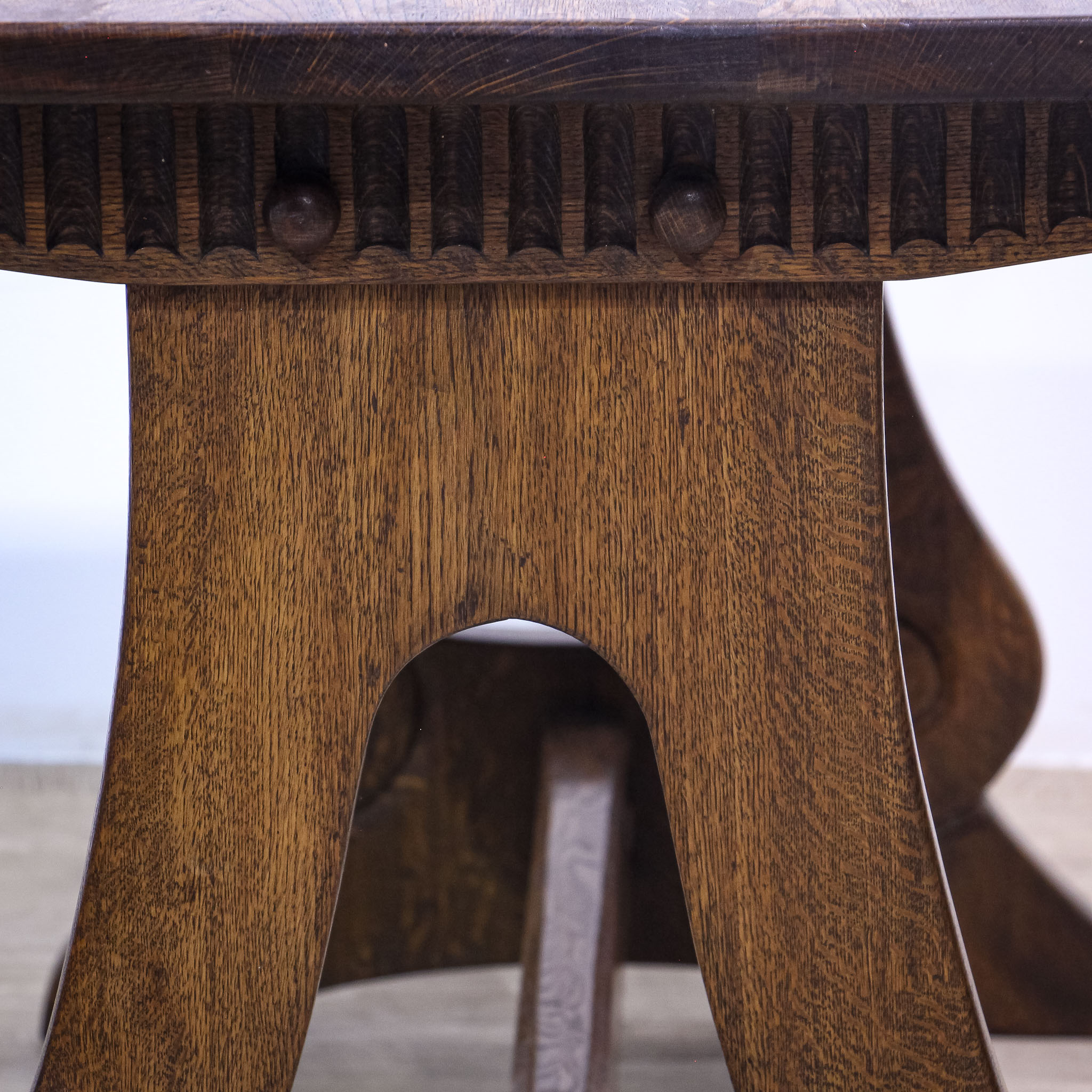 Oak Dining Suite with Table, 4 Chairs & Sideboard
