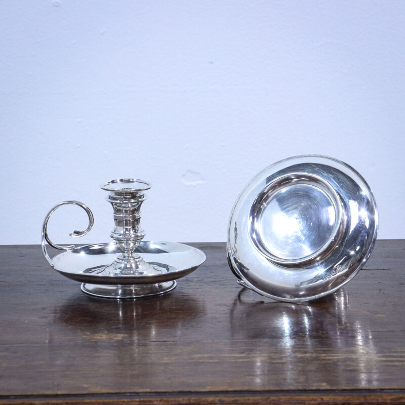 Pair of Sterling Silver Victorian Chambersticks