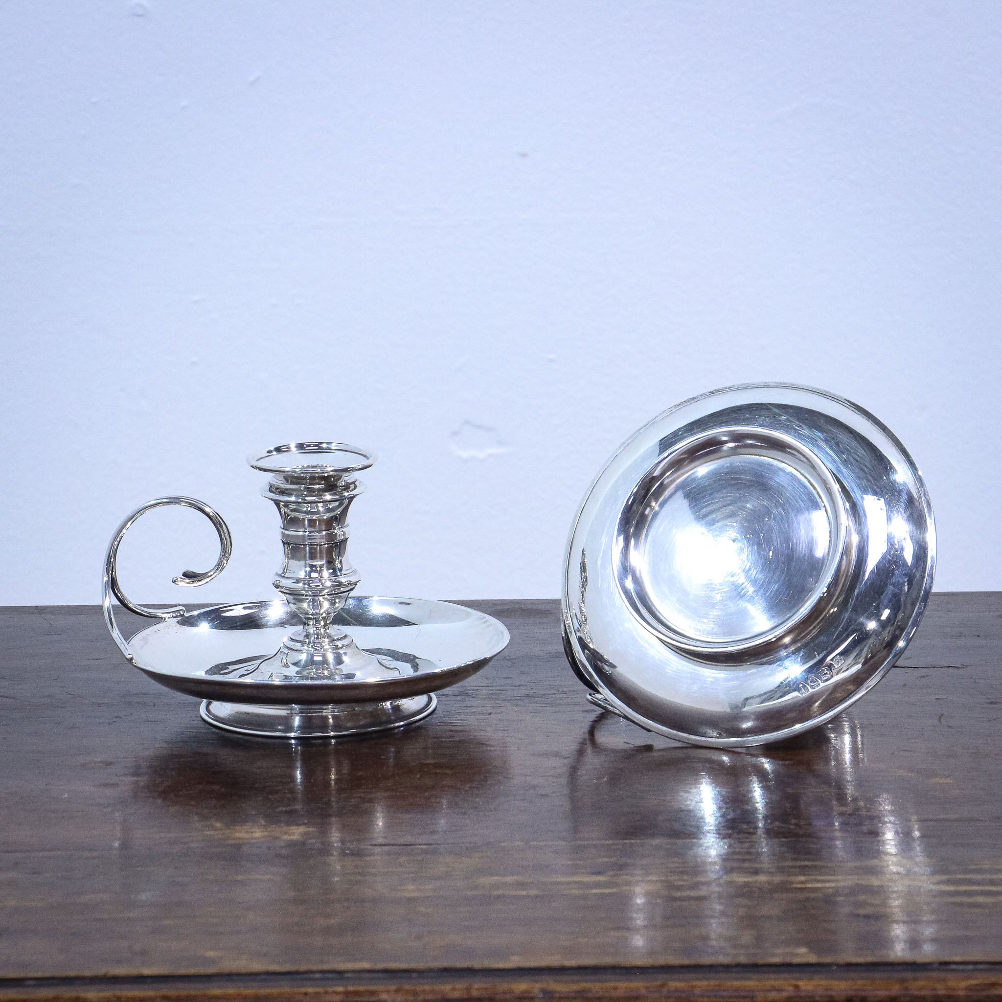 Pair of Sterling Silver Victorian Chambersticks