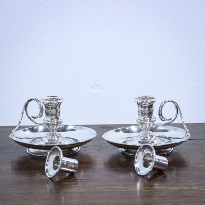Pair of Sterling Silver Victorian Chambersticks - Image 6