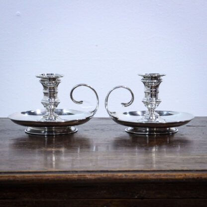 Pair of Sterling Silver Victorian Chambersticks - Image 3