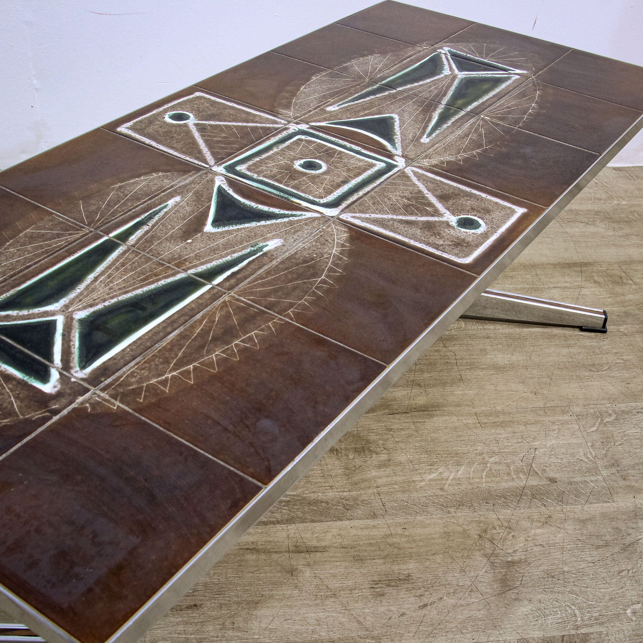 Belarti Style Ceramic Tile Topped Coffee Table