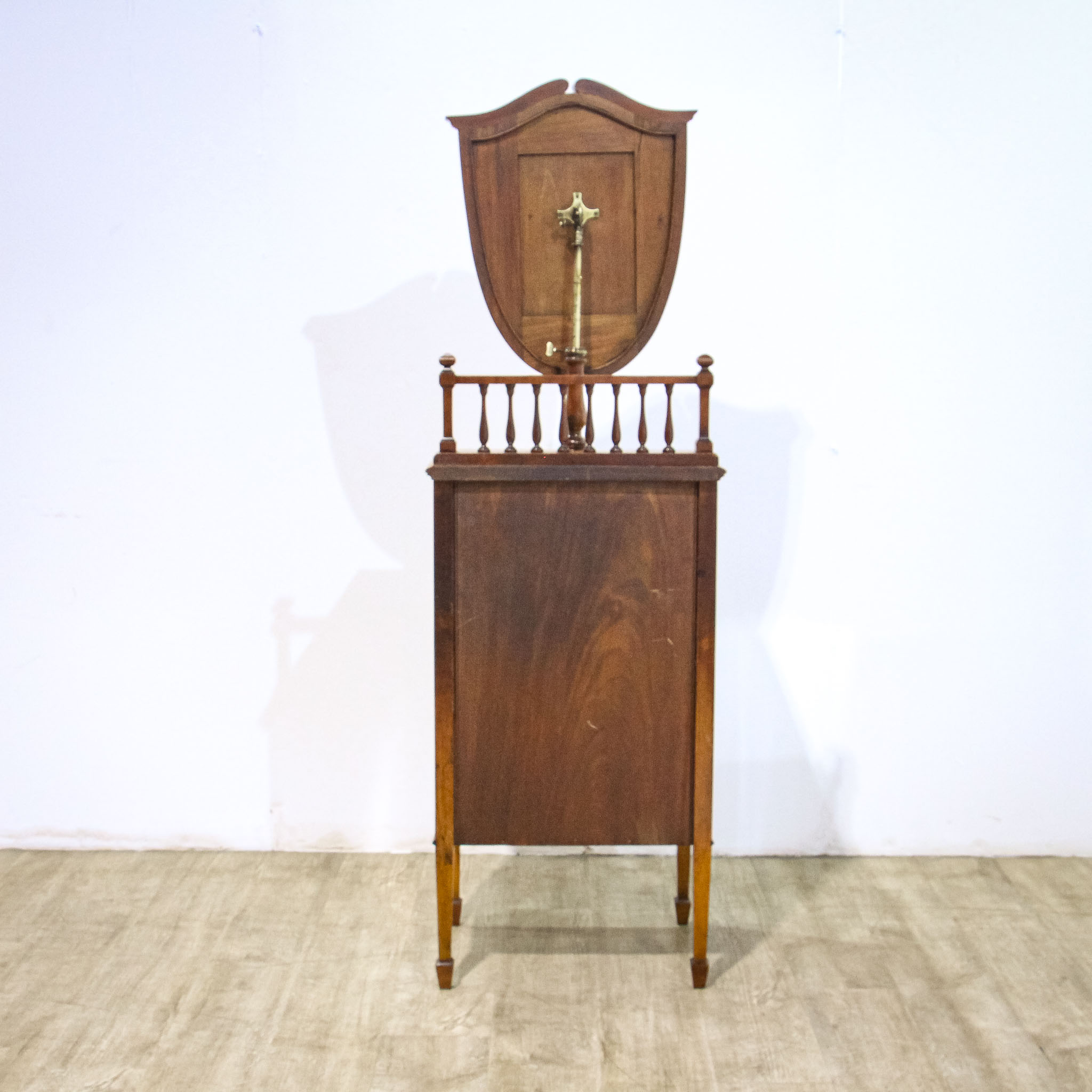 Inlaid Dressing or Shaving Stand with Adjustable Mirror