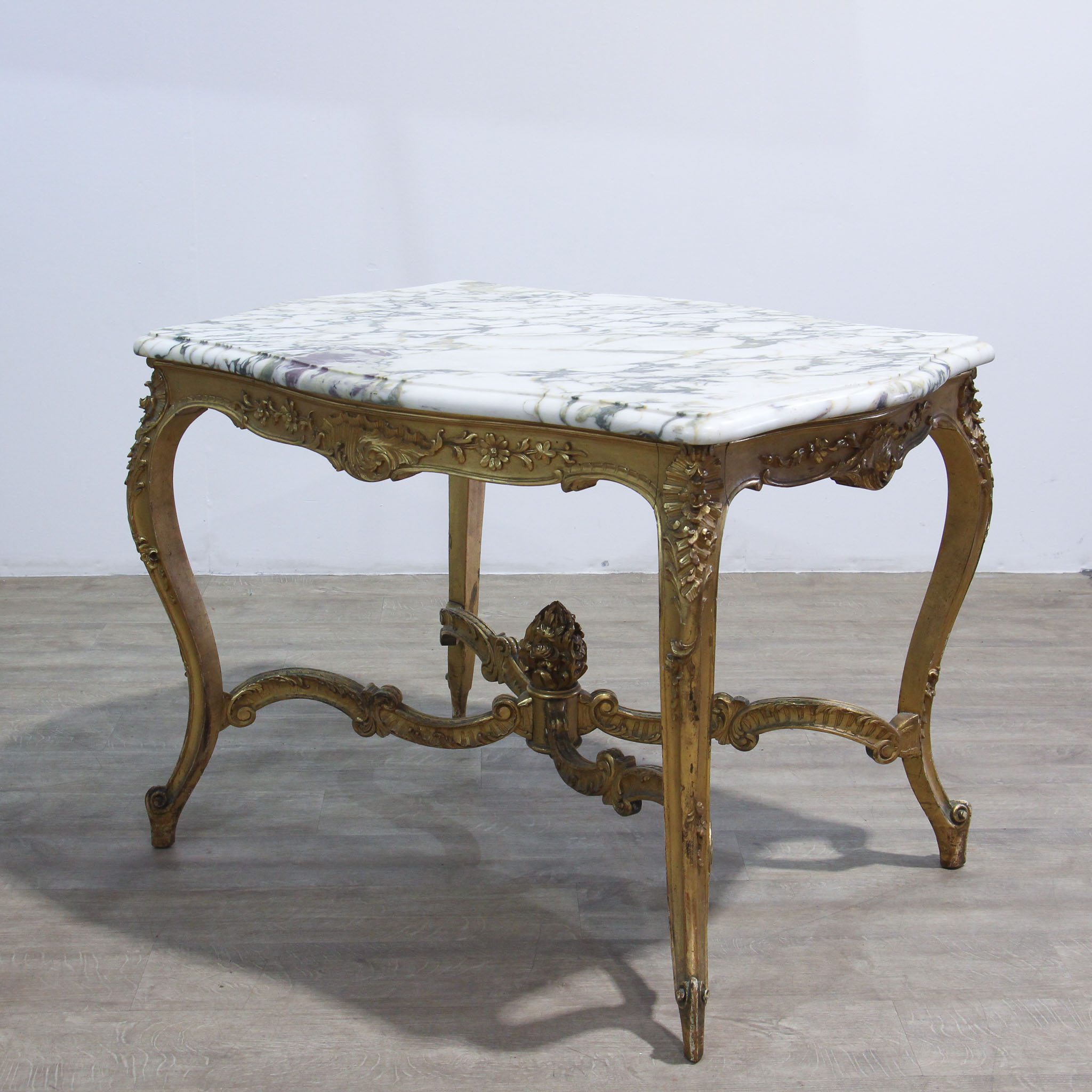 French Carved Gilt Wood Centre Table in Louis XVI Style