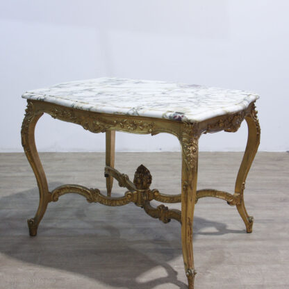 French Carved Gilt Wood Centre Table in Louis XVI Style - Image 2