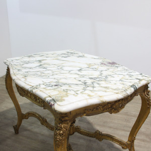 French Carved Gilt Wood Centre Table in Louis XVI Style