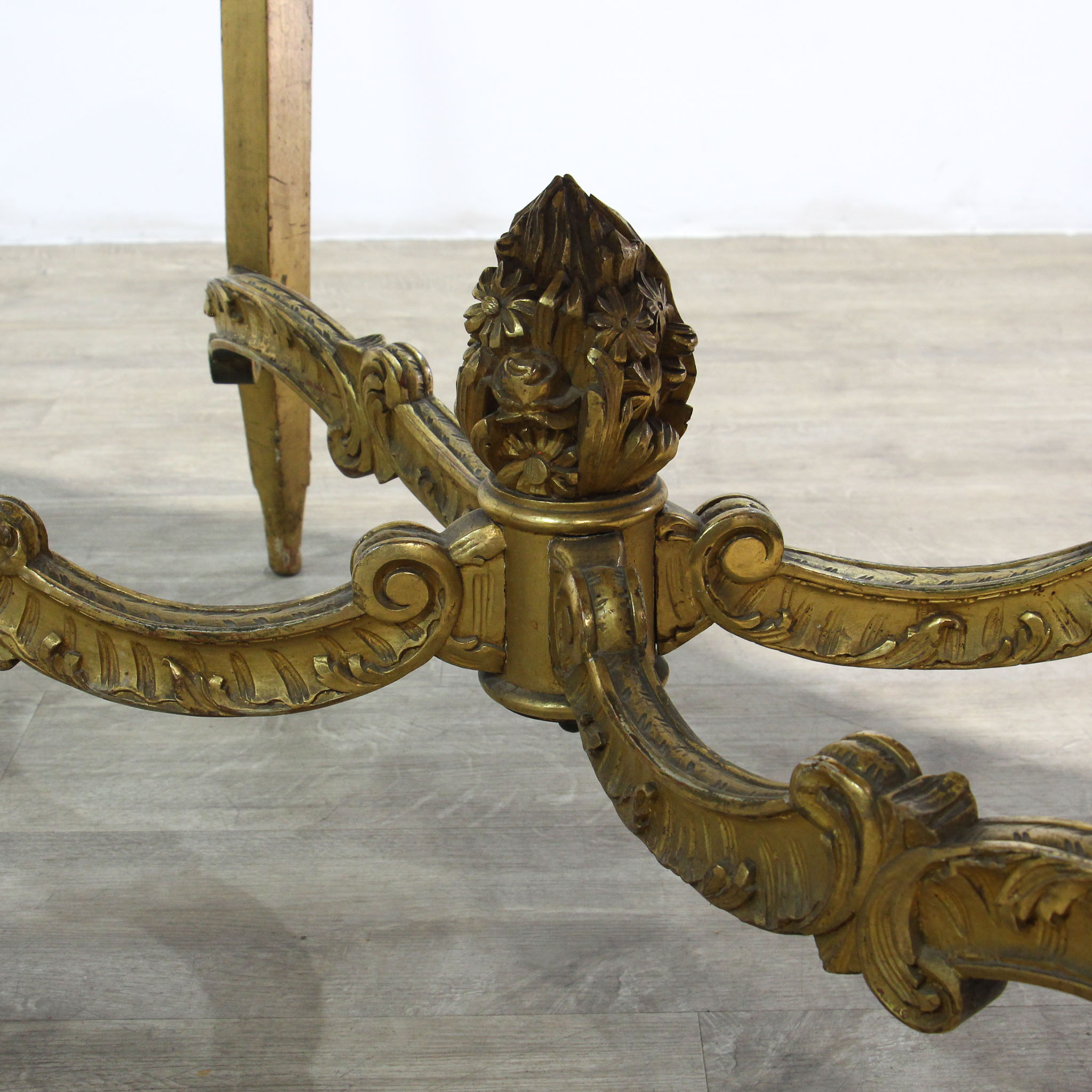 French Carved Gilt Wood Centre Table in Louis XVI Style