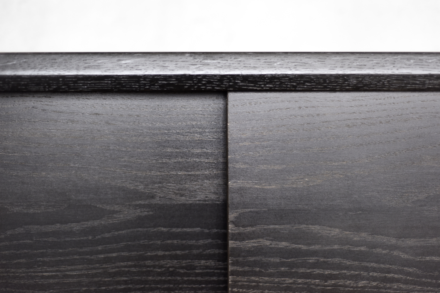 Mid-Century Scandinavian Modern Dark Oak Sideboard with Wooden Handles, 1960s