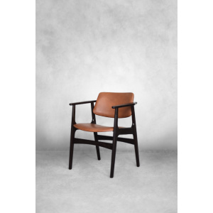 Vintage Mid-Century Scandinavian Modern Mahogany Office Chair, 1960s