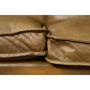 Vintage Mid-Century Danish Modern Cognac Leather 3-Seater Sofa, 1960s