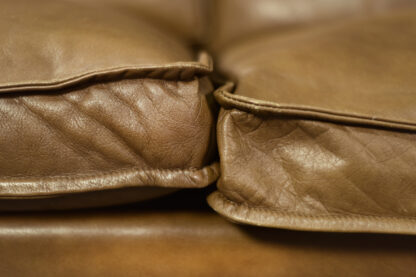 Vintage Mid-Century Danish Modern Cognac Leather 3-Seater Sofa, 1960s - Image 3