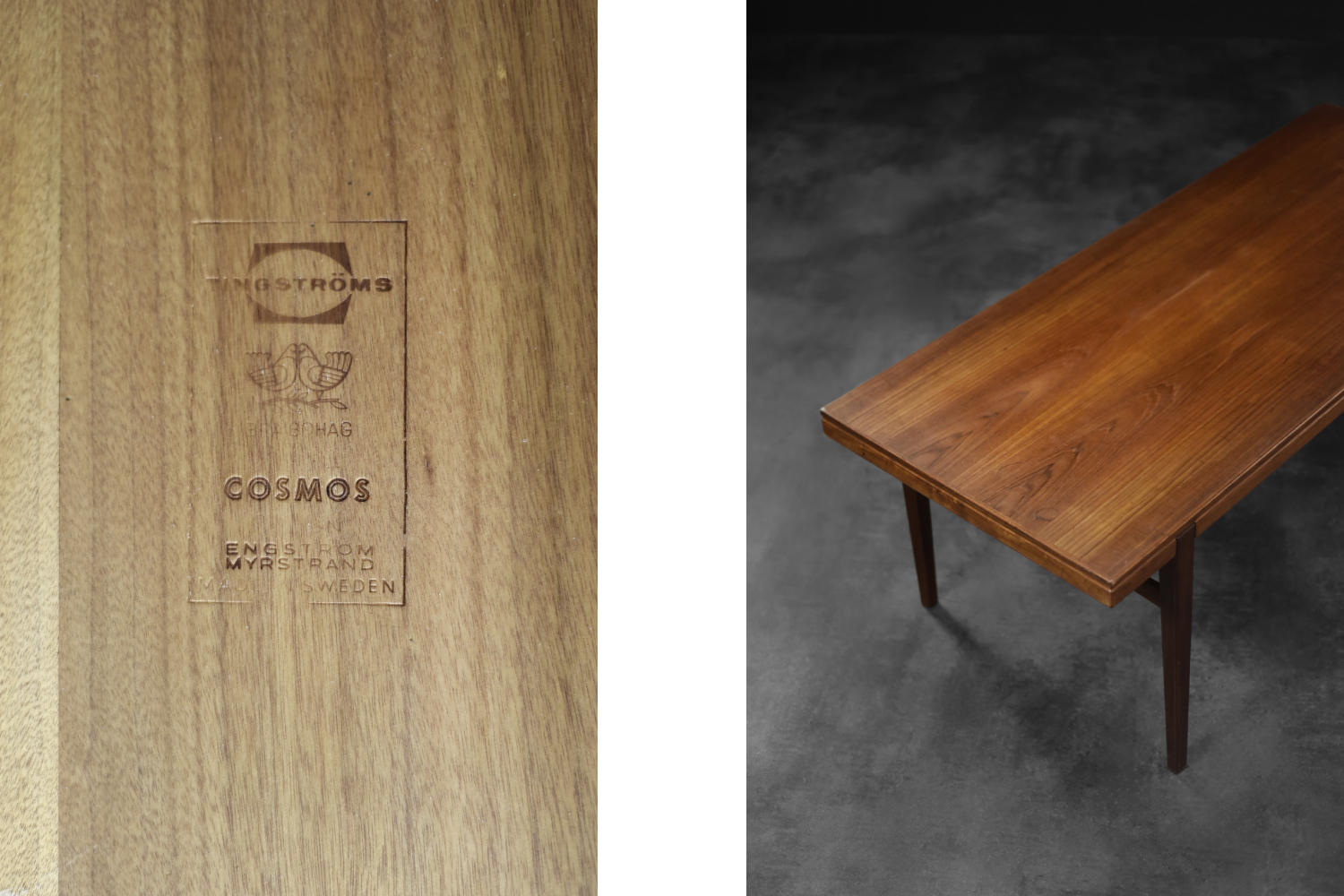 Vintage Mid-Century Modern Swedish Cosmos Coffee Table by Sven Engström & Gunnar Myrstrand for Tingströms, 1960s