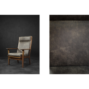 Rare Vintage Mid-Century Danish Modern Armchair Model GE 181 A by Hans J. Wegner for Getama, 1950s