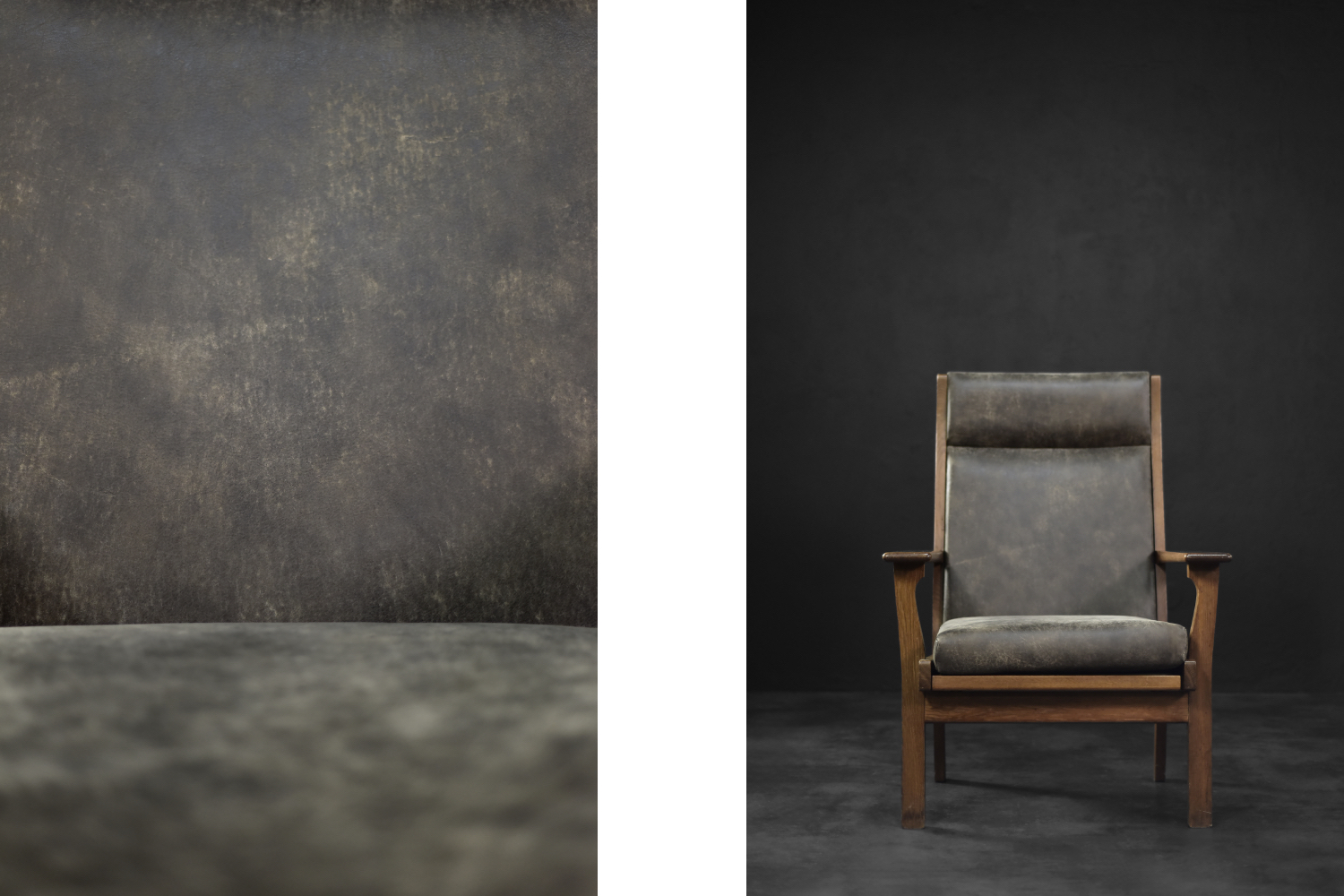 Rare Vintage Mid-Century Danish Modern Armchair Model GE 181 A by Hans J. Wegner for Getama, 1950s