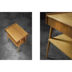 Vintage Mid-Century Scandinavian Modern Teak Nightstands from AB Carlstrom & Co Mobelfabrik, 1950s, Set of 2