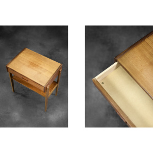 Vintage Mid-Century Scandinavian Modern Teak Nightstands, 1960s, Set of 2