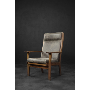 Rare Vintage Mid-Century Danish Modern Armchair Model GE 181 A by Hans J. Wegner for Getama, 1950s