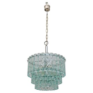 Ground Crystal Chandelier by Cristal Art, Italy, 1970s