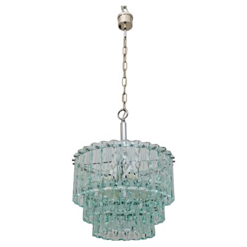 Ground Crystal Chandelier by Cristal Art, Italy, 1970s