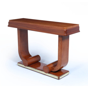 Pair Of French Art Deco Console Tables In Amboyna C1925
