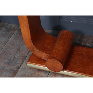 Pair Of French Art Deco Console Tables In Amboyna C1925
