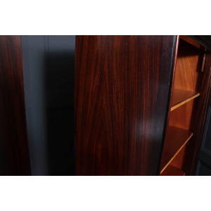 Pair Of French Art Deco Tall Open Bookcases C1925