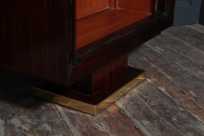 Pair Of French Art Deco Tall Open Bookcases C1925 - Image 12