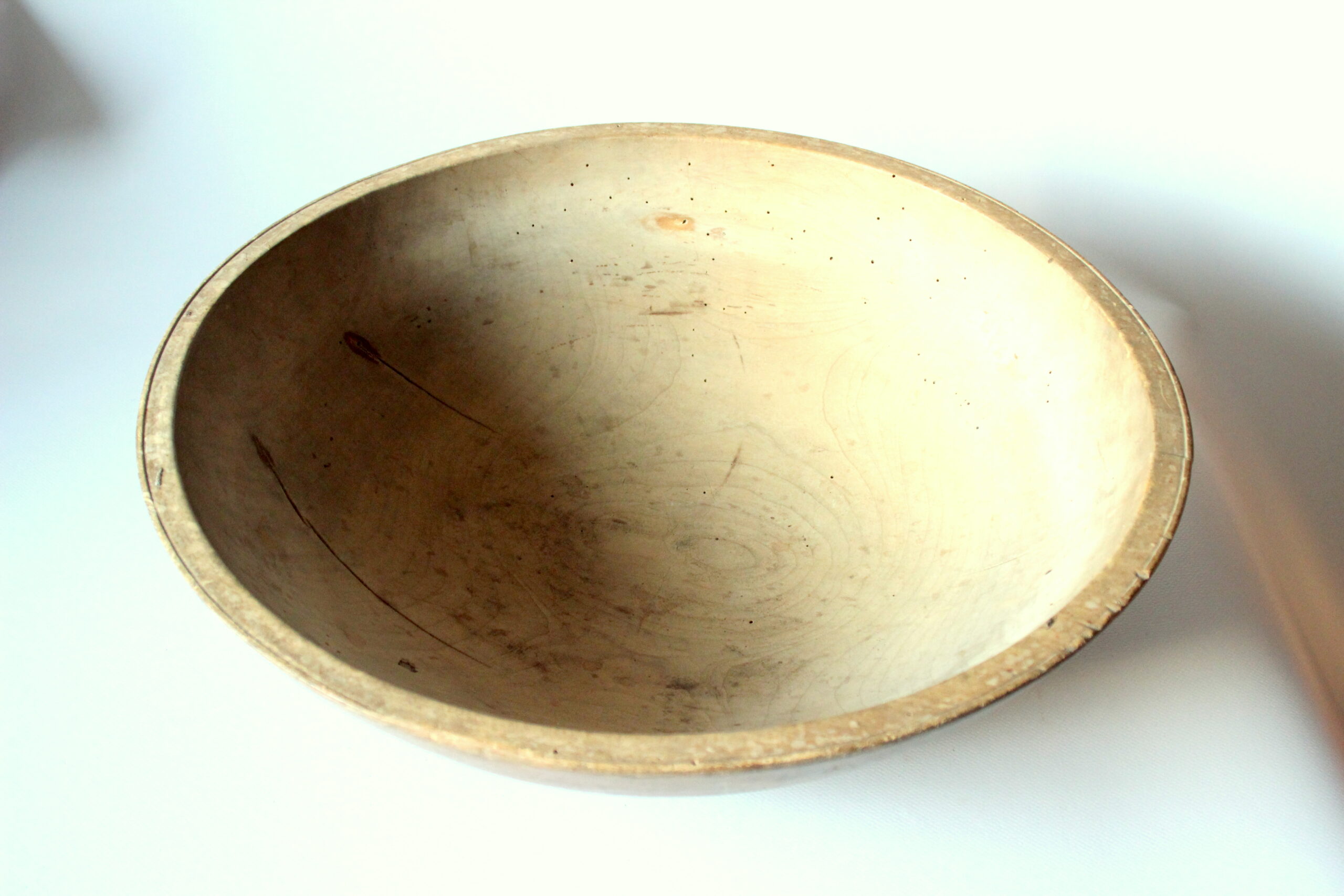 1850s - antique german wooden dough bowl