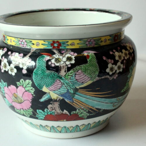 Beautifull large asian ceramic planter - Vintage