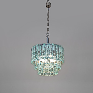 Ground Crystal Chandelier by Cristal Art, Italy, 1970s