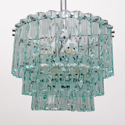 Ground Crystal Chandelier by Cristal Art, Italy, 1970s - Image 5