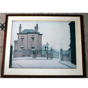 A very large Laurence Stephen Lowry Colour Print - quality wood frame C.20thC