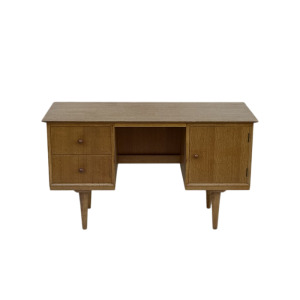 Mid Century Light Oak Desk