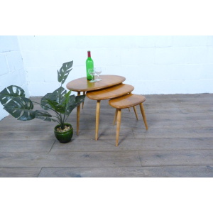 Ercol Pebbles Blonde Nest of Tables