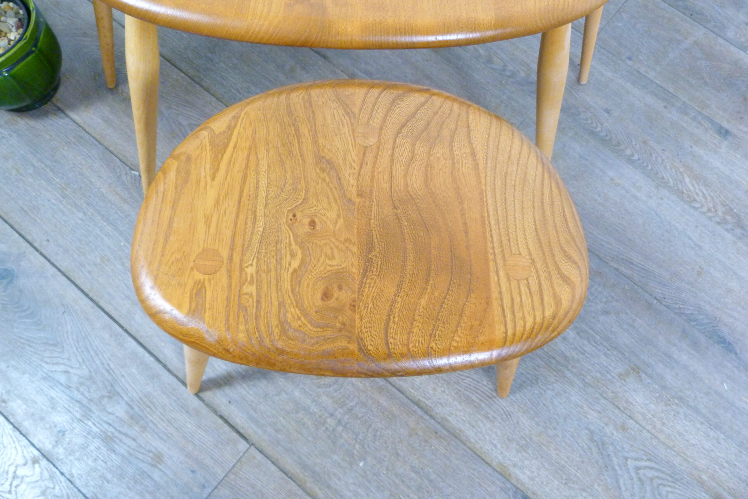 Ercol Pebbles Blonde Nest of Tables