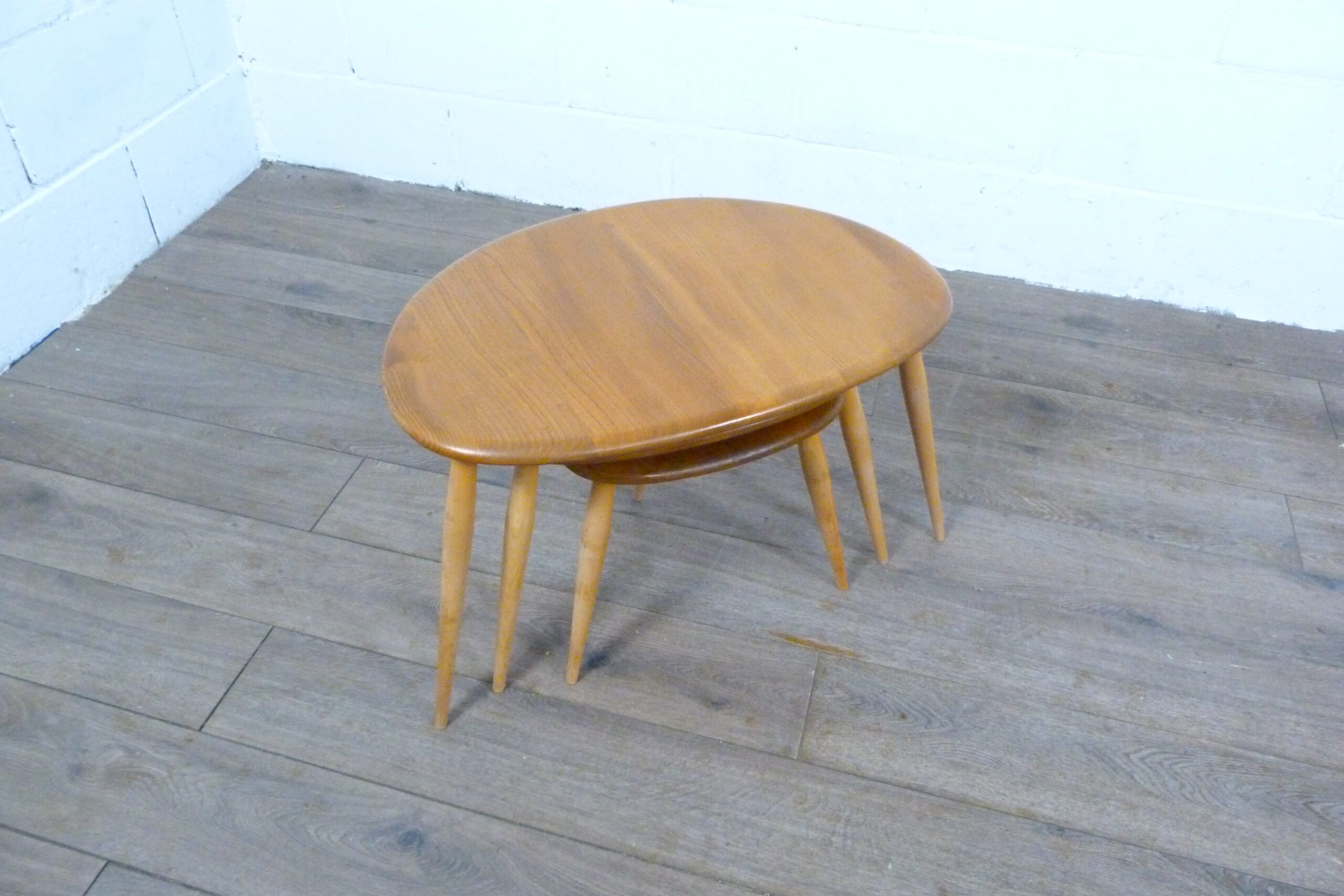 Ercol Pebbles Blonde Nest of Tables