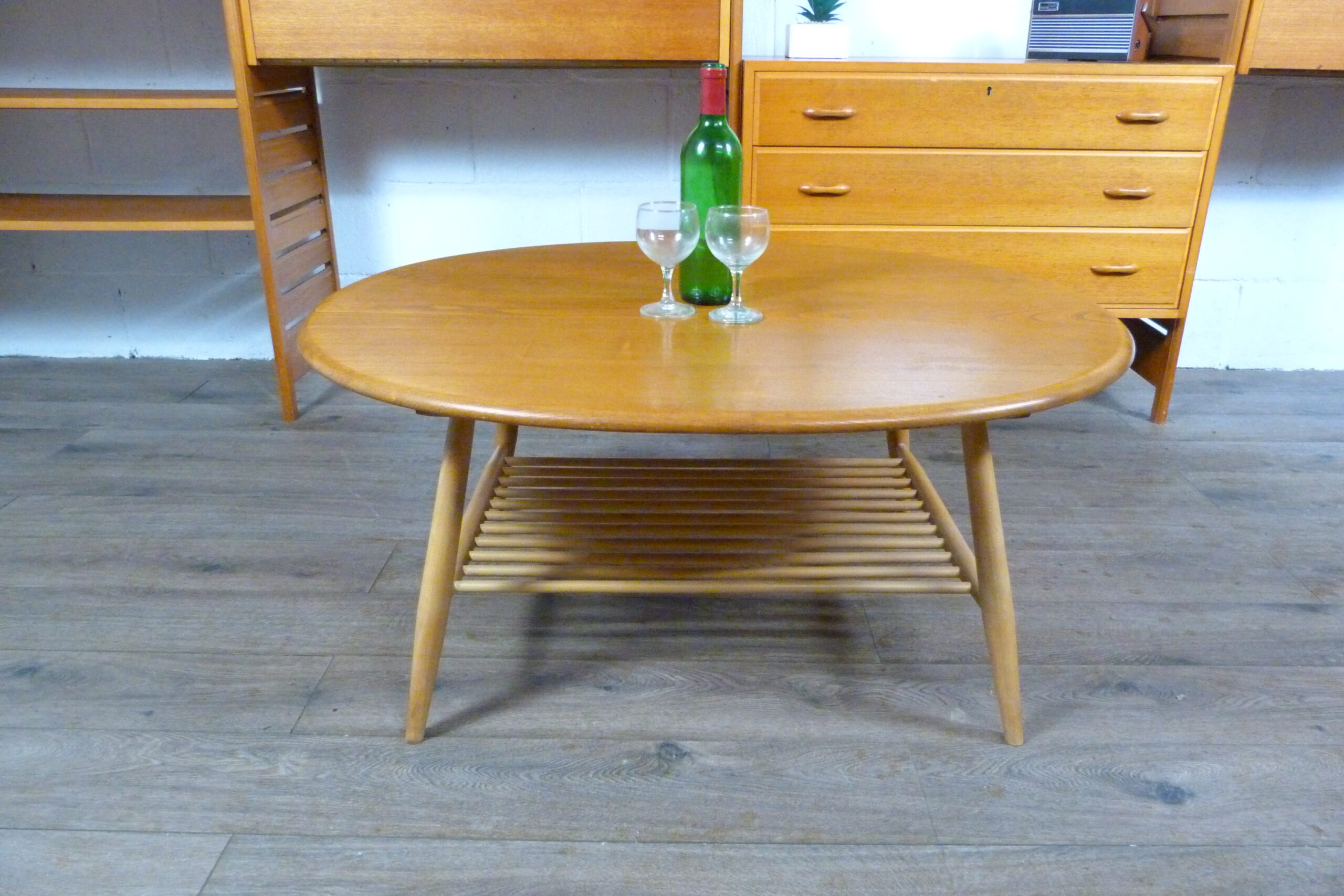 Ercol Windsor Large Oval Coffee Table Model 454