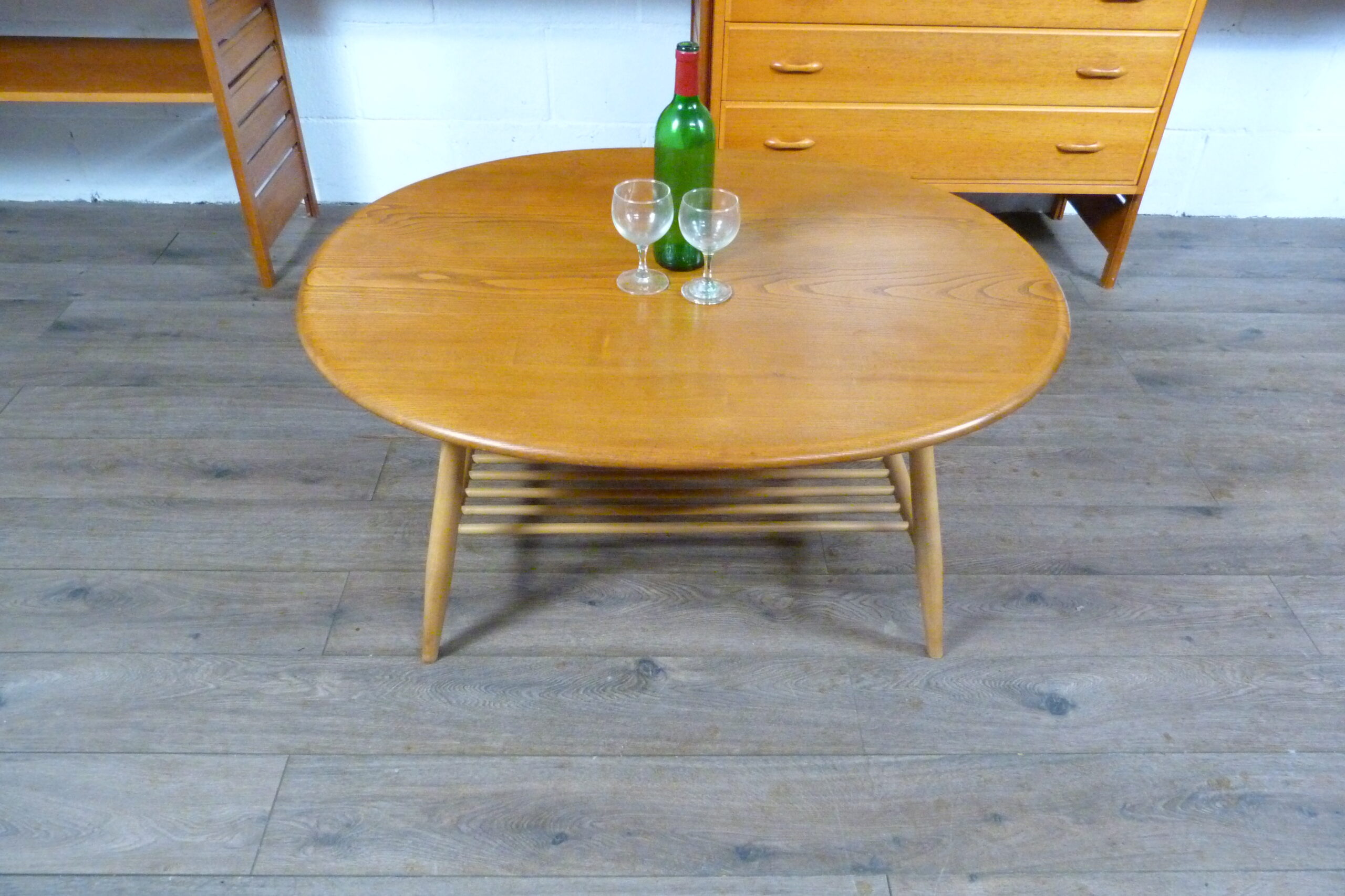 Ercol Windsor Large Oval Coffee Table Model 454
