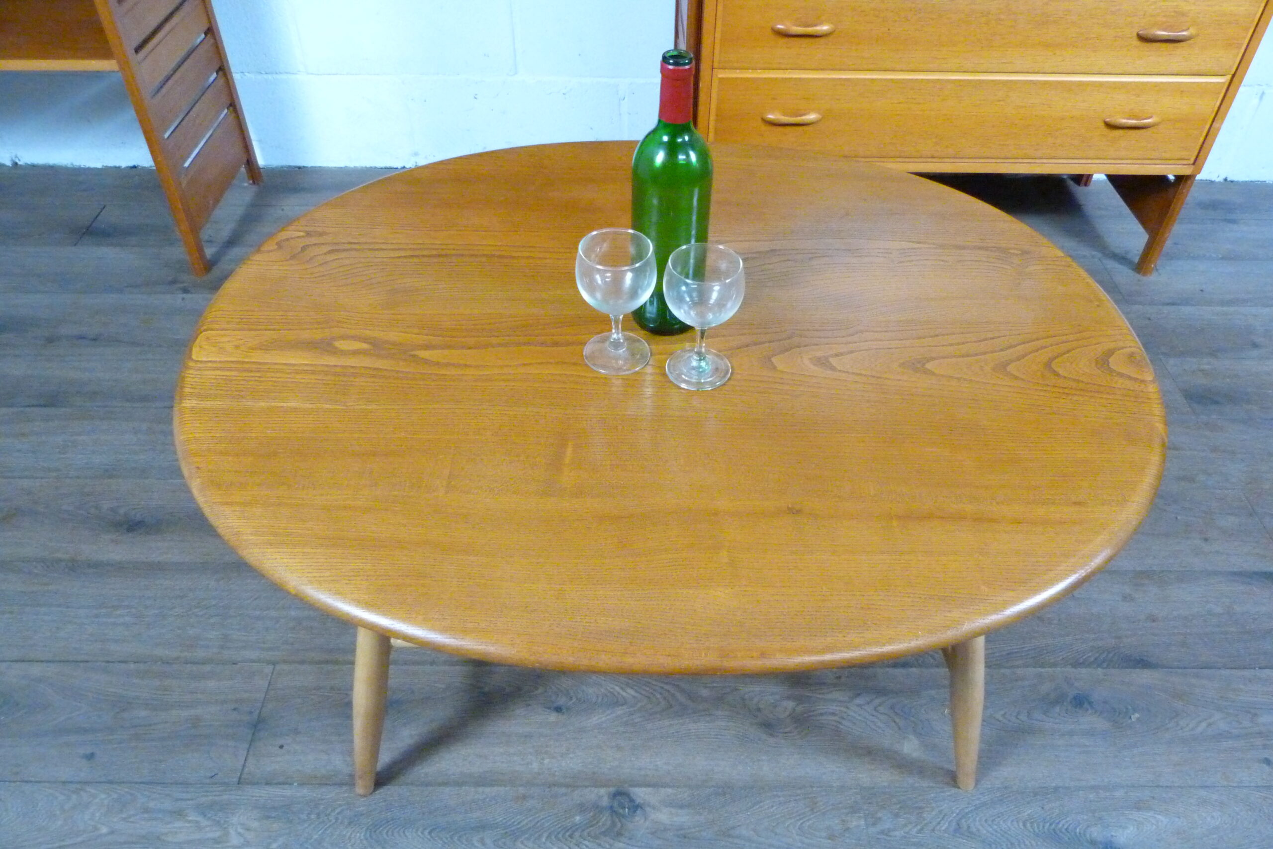 Ercol Windsor Large Oval Coffee Table Model 454