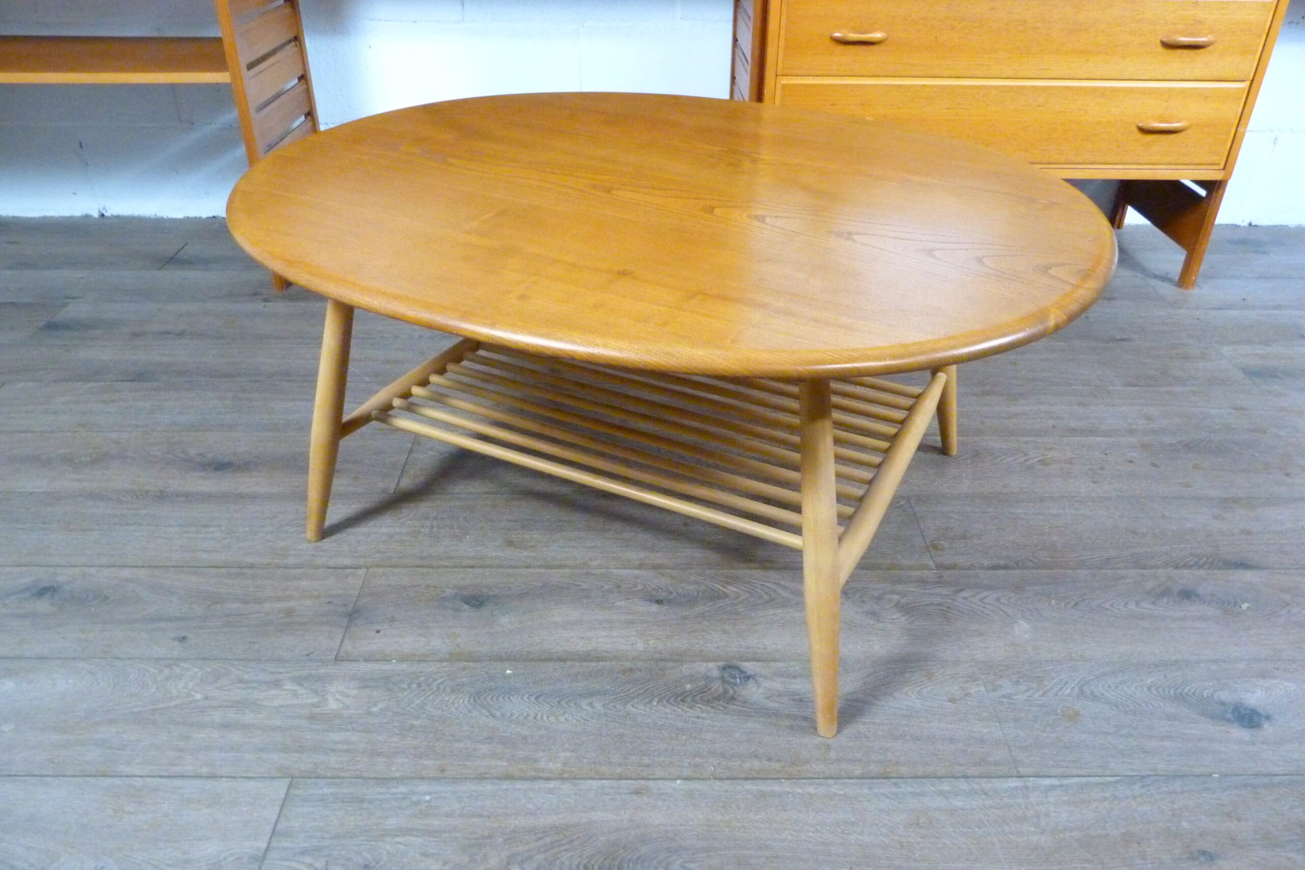 Ercol Windsor Large Oval Coffee Table Model 454