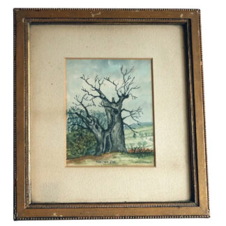 Antique historical Watercolour by Postlethwaite of Shelton Oak Shrewsbury C.1911